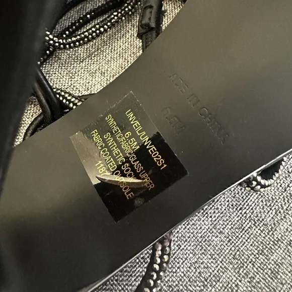 Steve Madden Unveil Wrap Heels - Black Size 6.5 - LIKE NEW - Picture 6 of 7